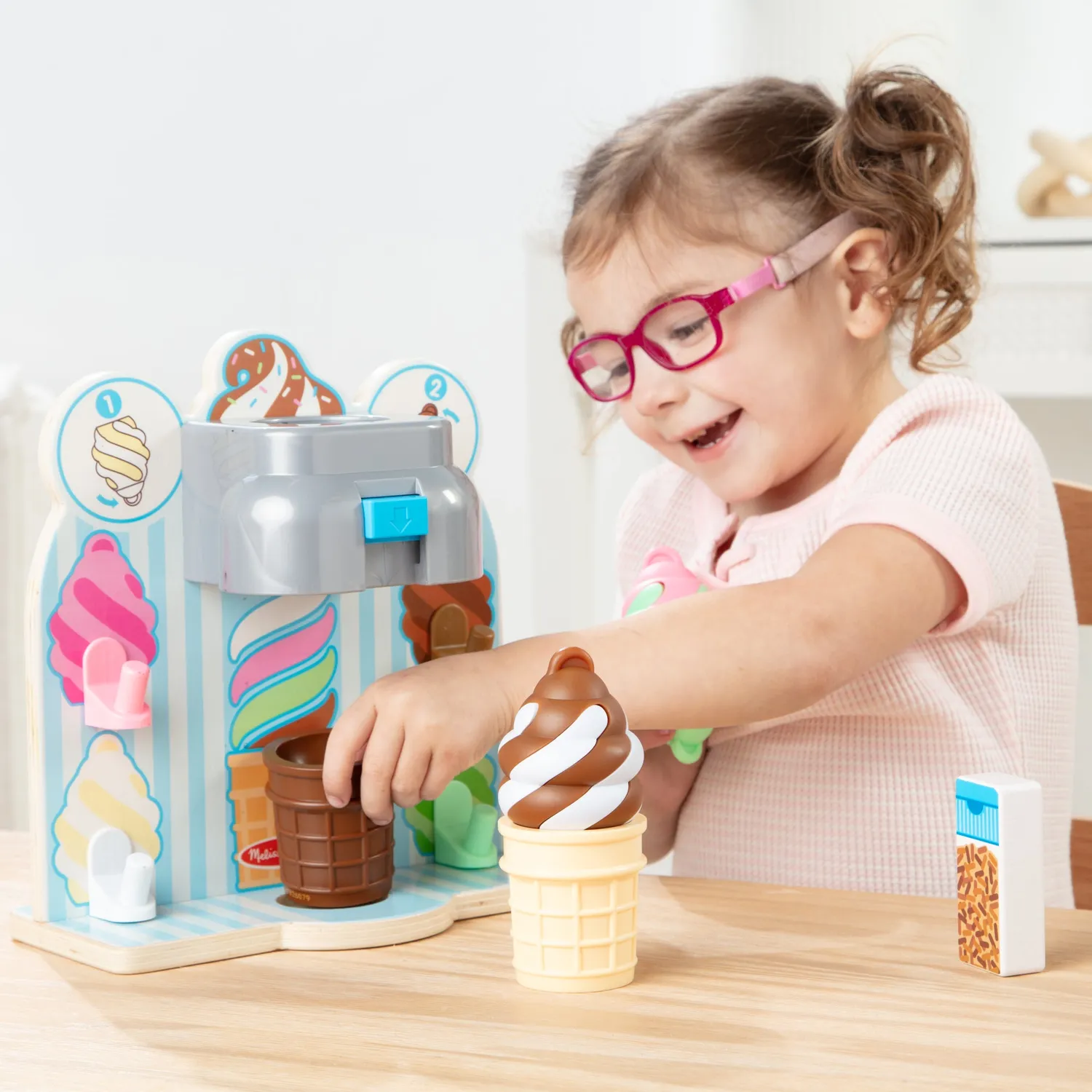 Melissa & Doug Swirl and Serve Ice Cream speelset houten