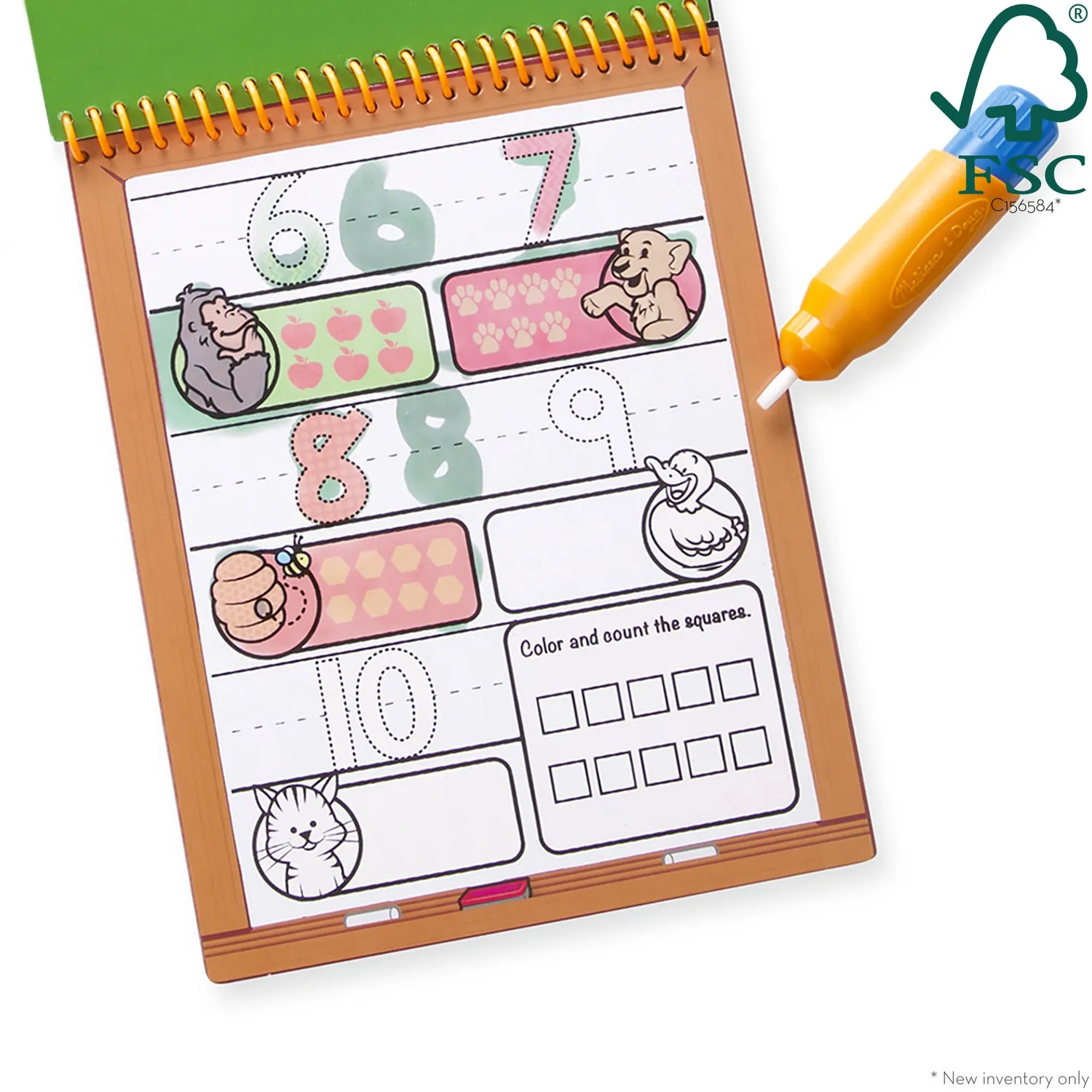 Melissa & Doug Water Wow Numbers waterkleurboek 1-20