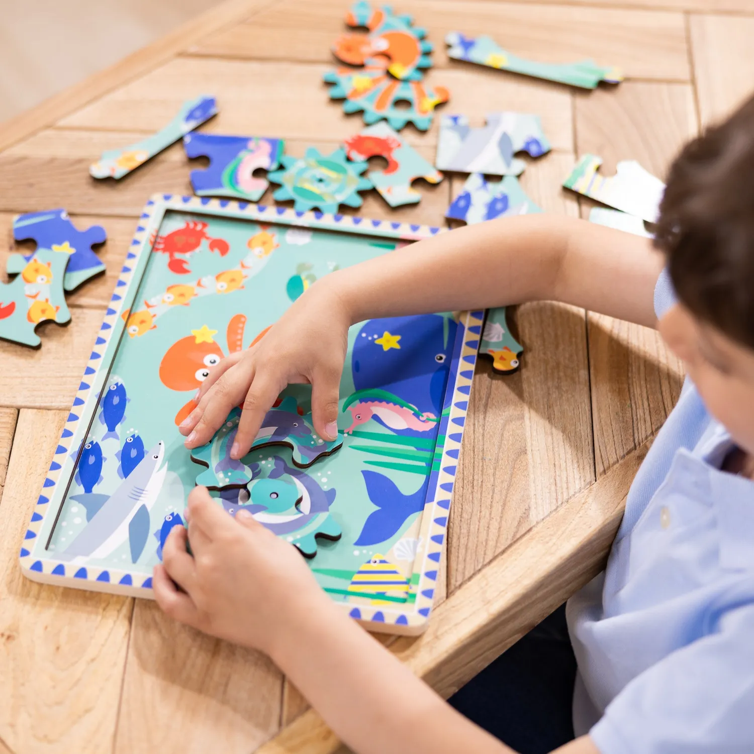Melissa & Doug Underwater Gear houten puzzel 18 stukjes 3+