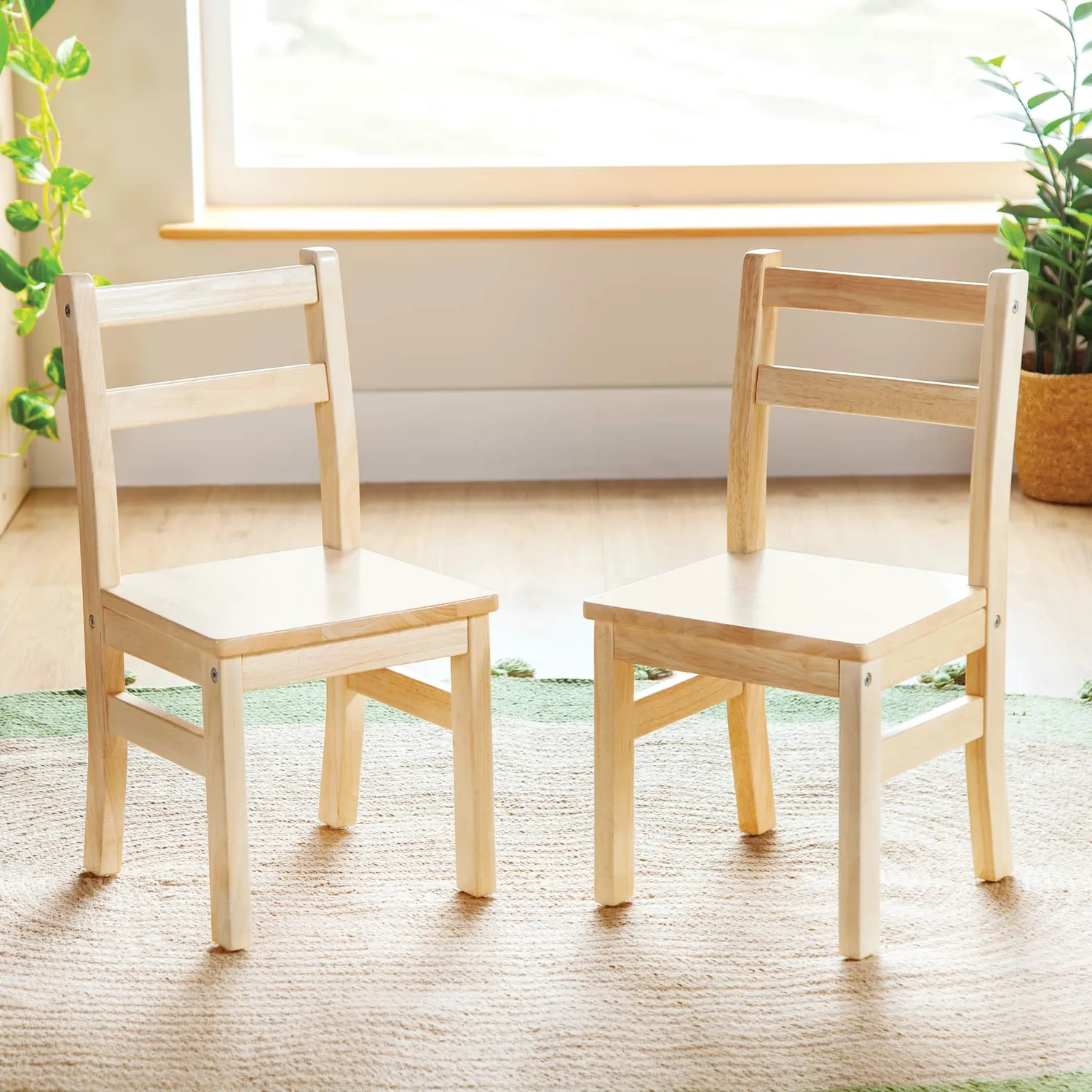 Guidecraft EdQ Hardwood kinderstoelen 12 inch 2 stuks hout