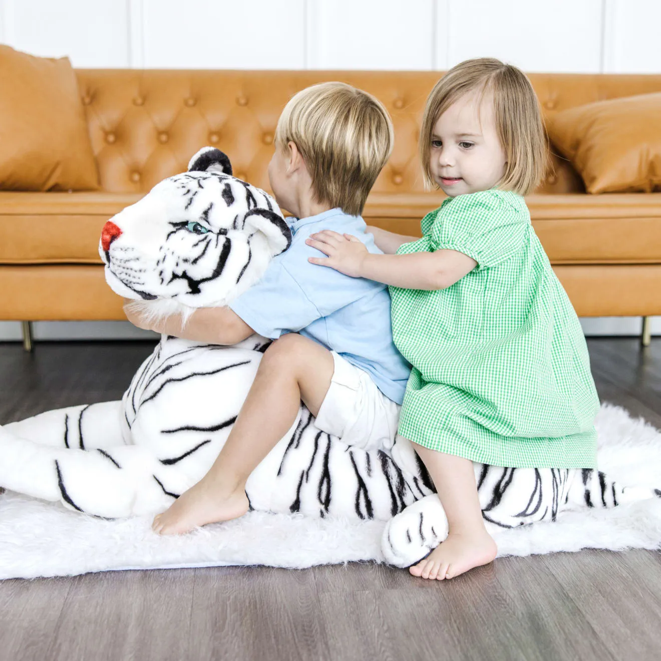Melissa & Doug White Tiger Giant knuffel tijger groot