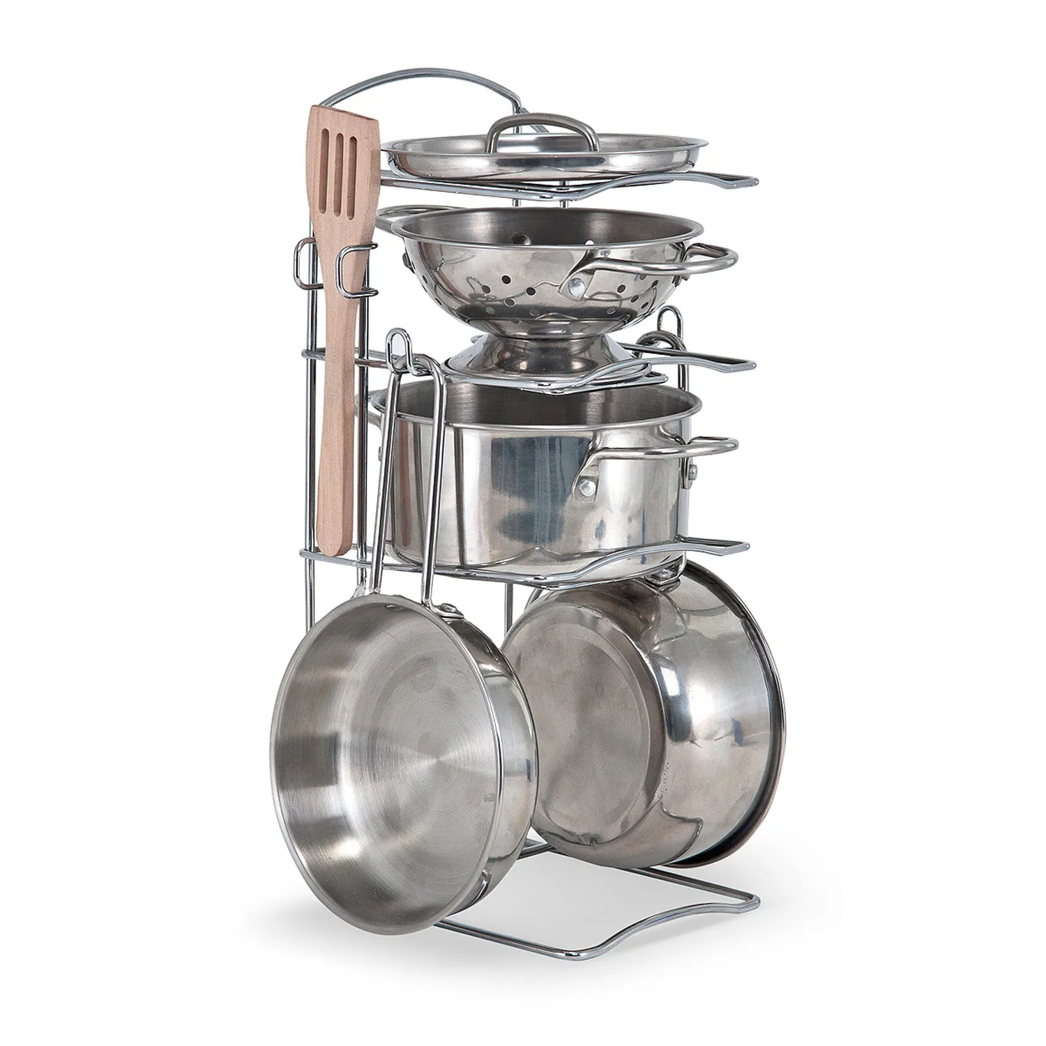 Melissa & Doug Pots & Pans pannenset speelgoed rvs