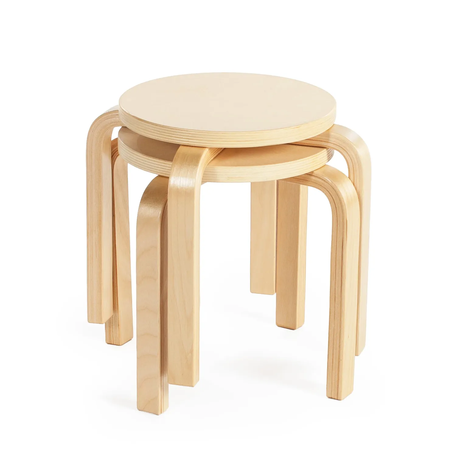 Guidecraft Nordic kinderkrukjes hout 2 stuks 12 inch