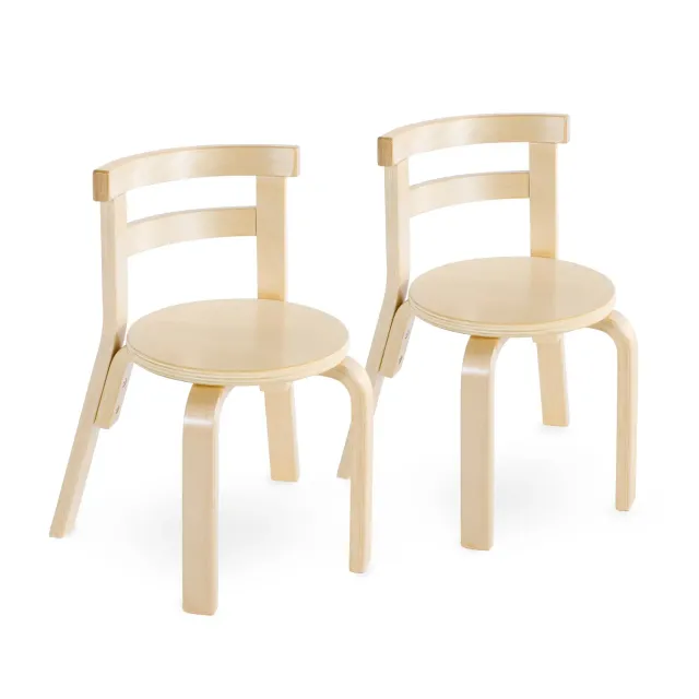 Guidecraft Nordic kinderstoelen 2 stuks berken 12 inch