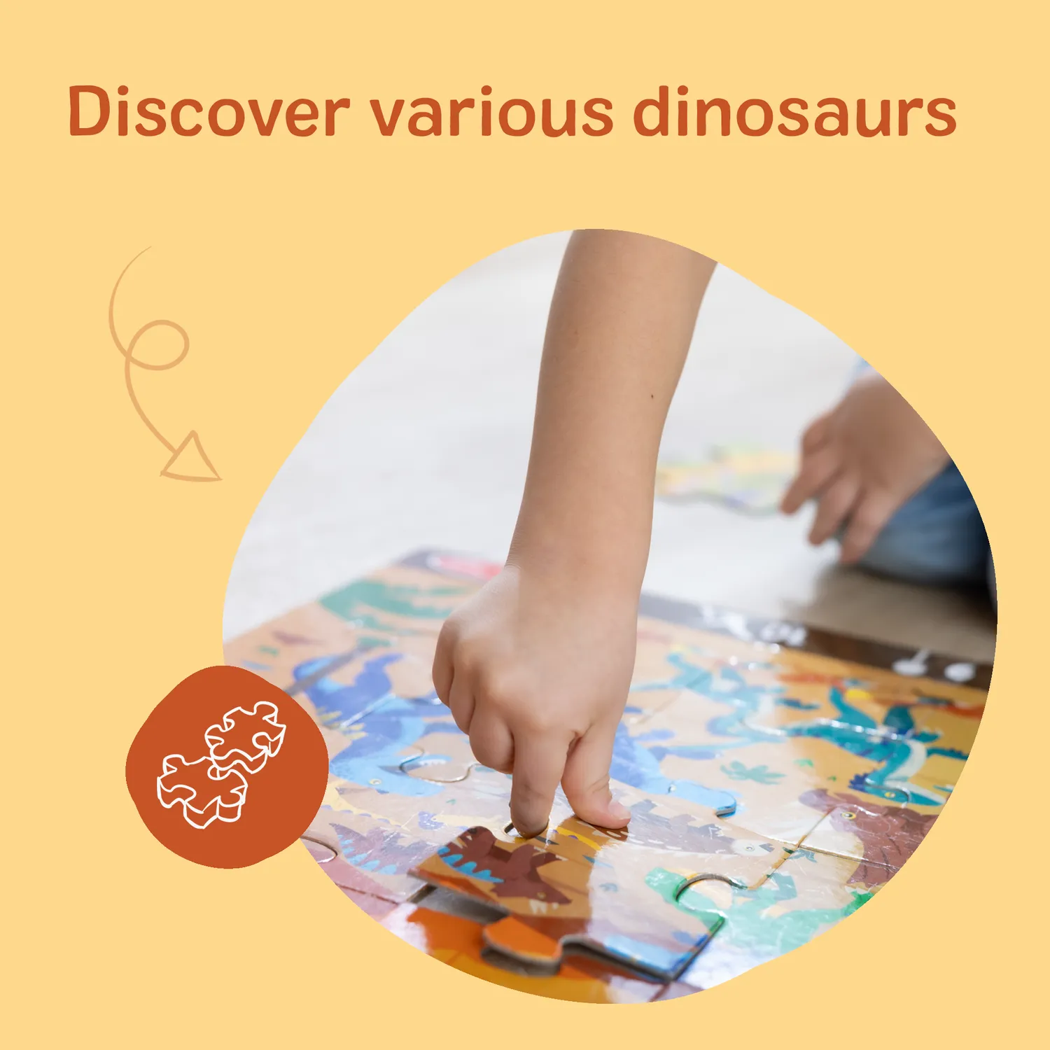 Melissa & Doug Land of Dinosaurs vloerpuzzel 48 stukjes dino