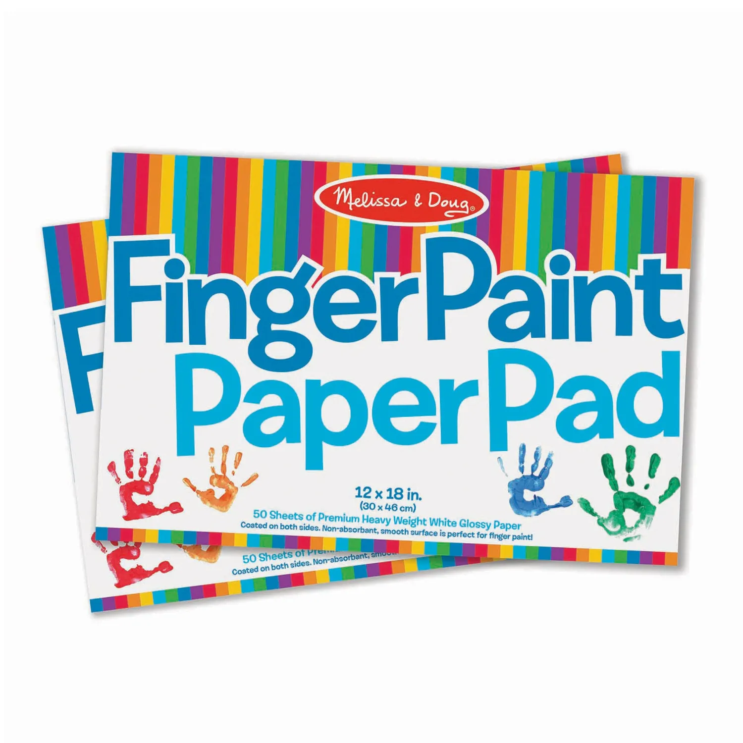 Melissa & Doug vingerverfpapier 2-pack 100 vellen wit