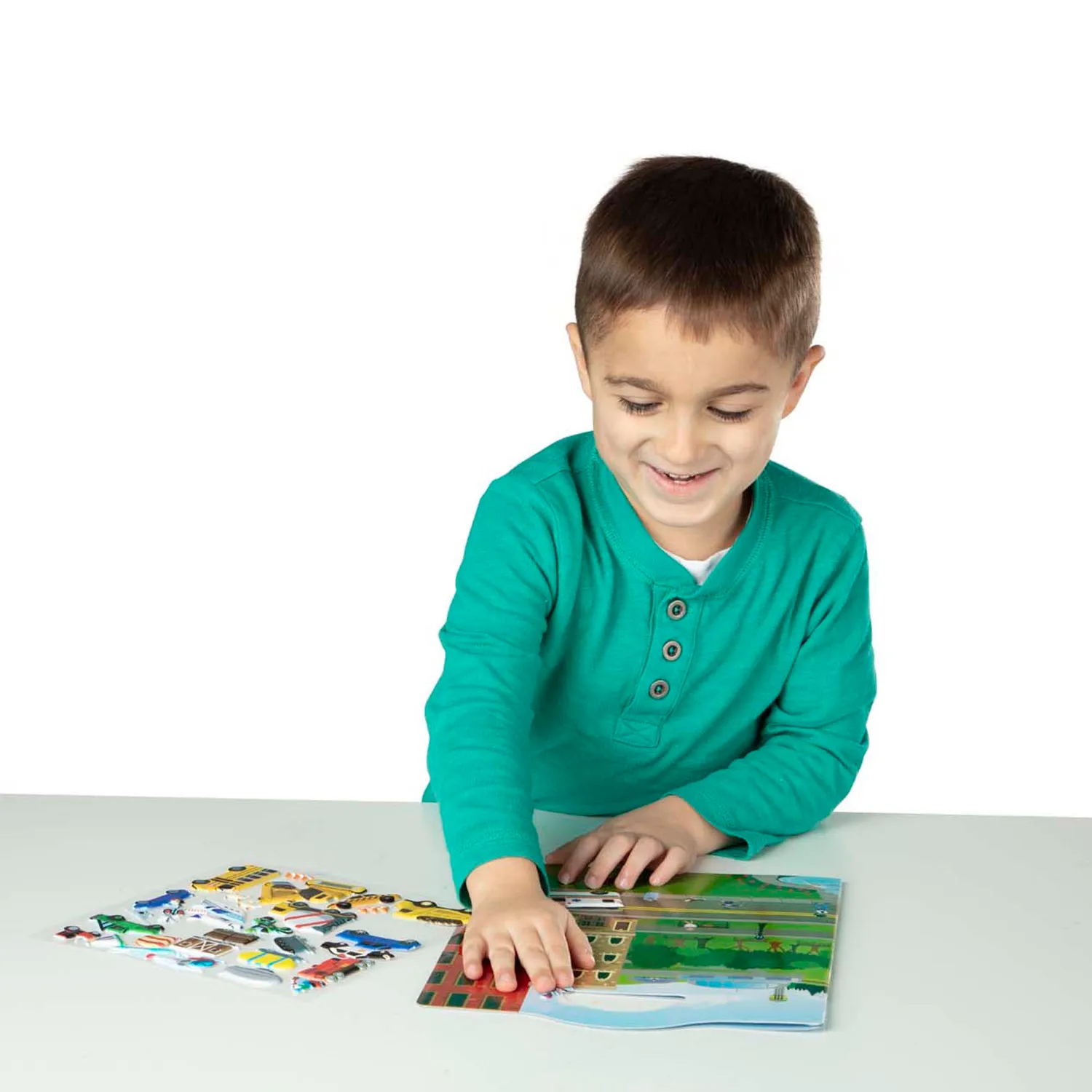 Melissa & Doug Puffy Sticker Play Set Vehicles stickers herbruikbaar
