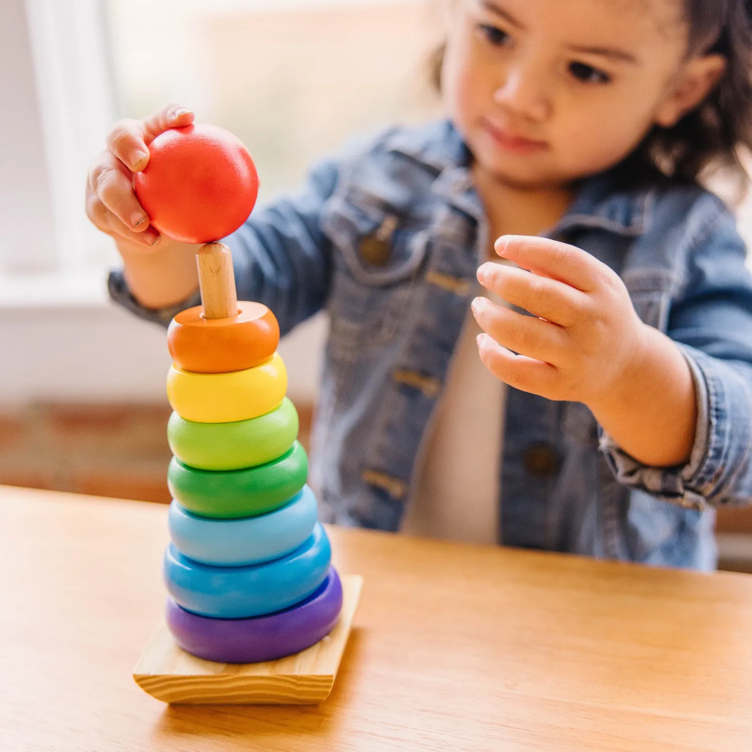 Melissa & Doug Classic Rainbow houten speelgoedset 4-delig