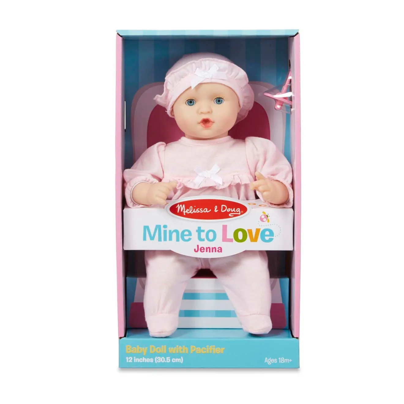 Melissa & Doug Mine to Love Jenna Babypop 30 cm Roze
