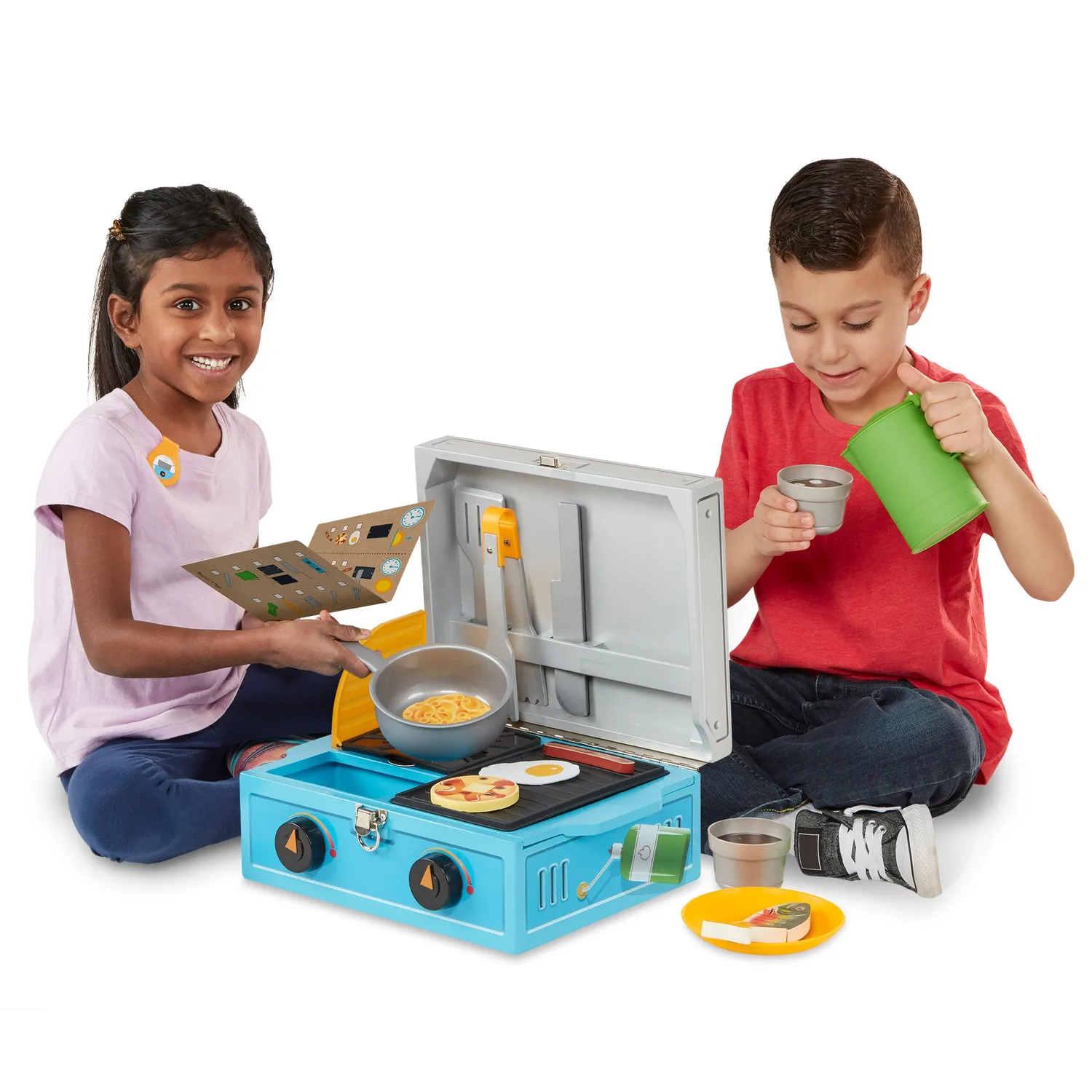 Melissa & Doug Let's Explore Camp Stove speelfornuis 24-delig