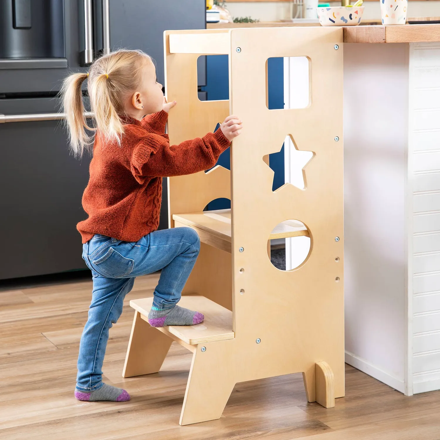 Guidecraft Jr Kitchen Helper leertoren hout