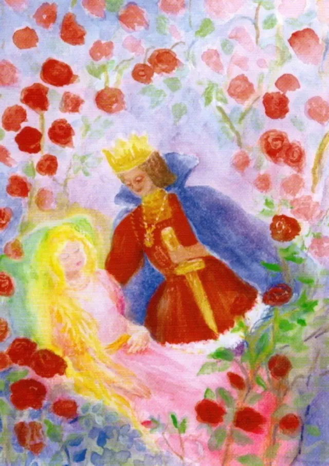 Ginger Fairy Dornroschen sprookjeskaart 10x15 cm