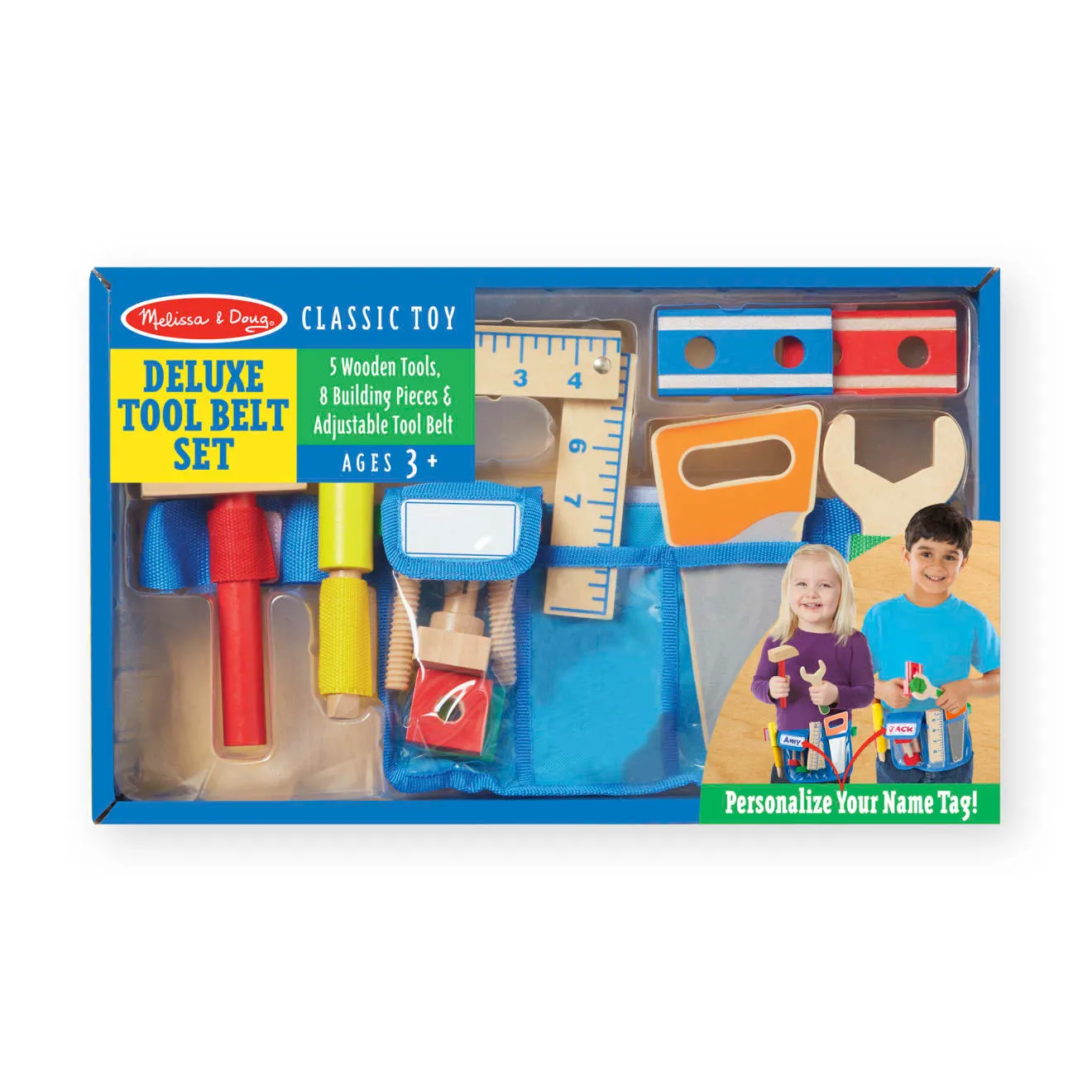 Melissa & Doug Deluxe Gereedschapsriem Hout 5-delig