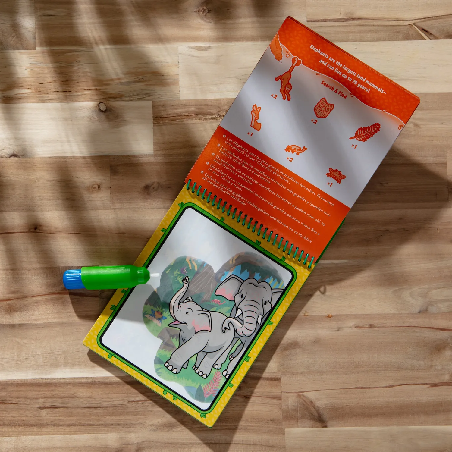 Melissa & Doug Water Wow Kleurboek jungle 4 pagina's