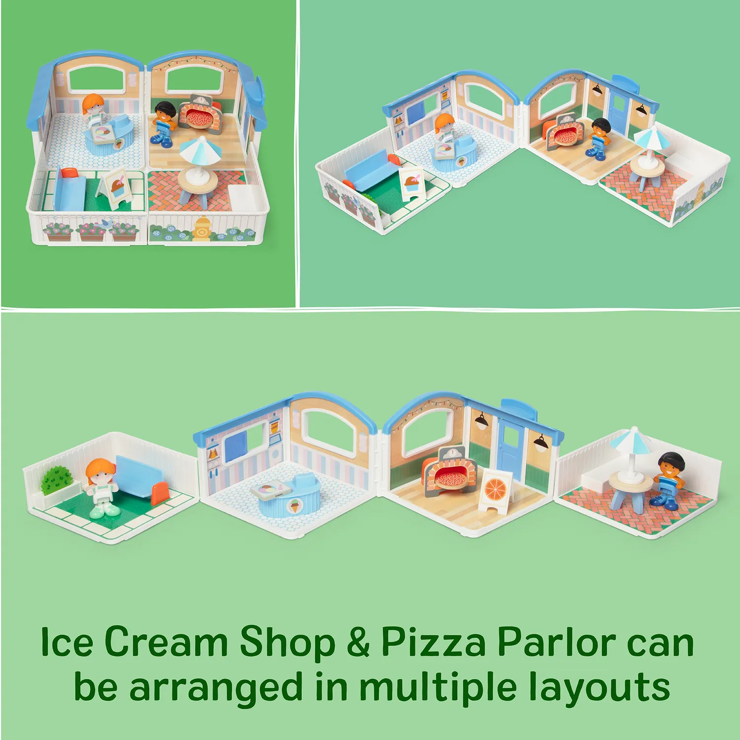 Melissa & Doug Cheery Lane Pizza Ice Cream speelset restaurant
