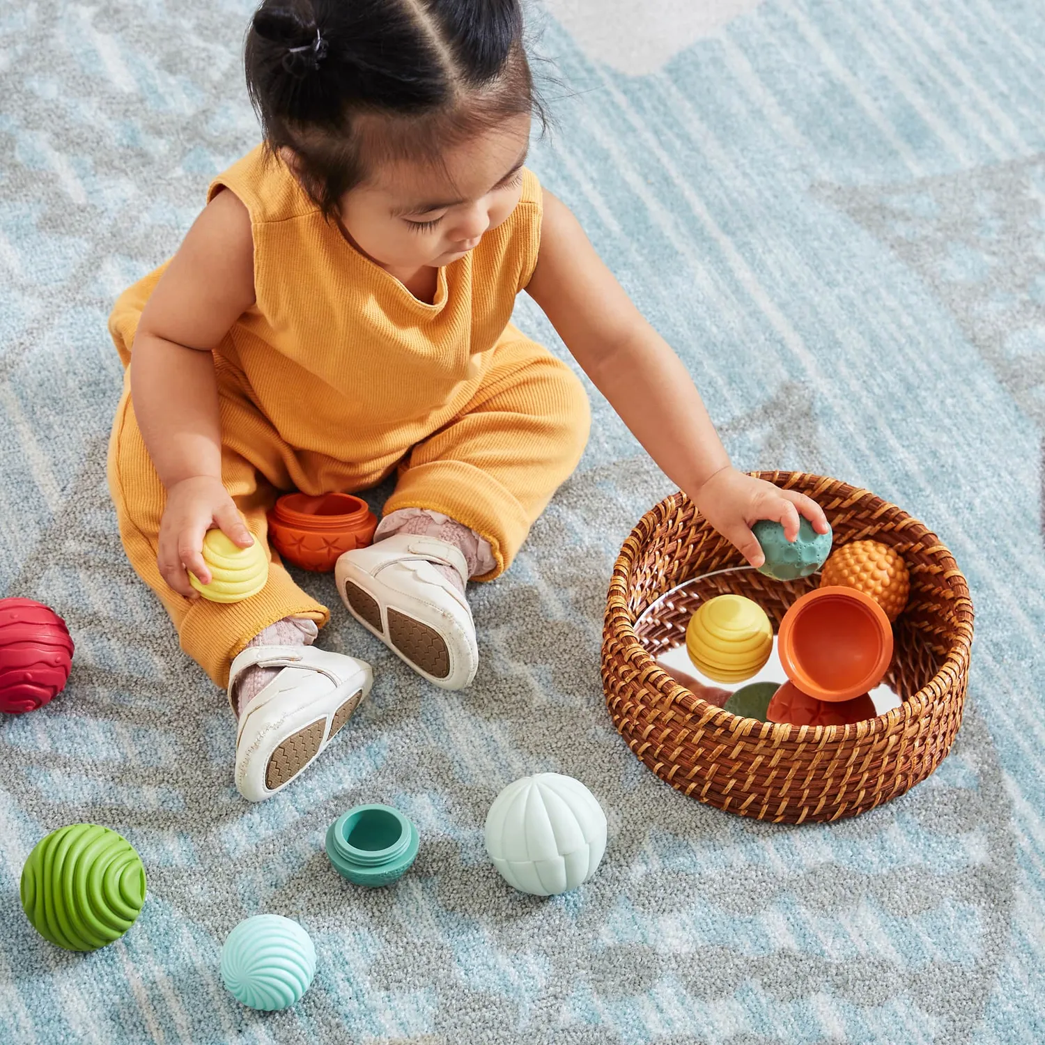 Guidecraft Textured Mix and Match Balls voelballen 8 stuks baby