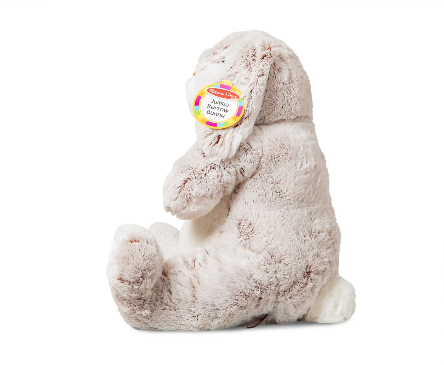 Melissa & Doug Jumbo Burrow Bunny knuffel beige 53 cm zacht