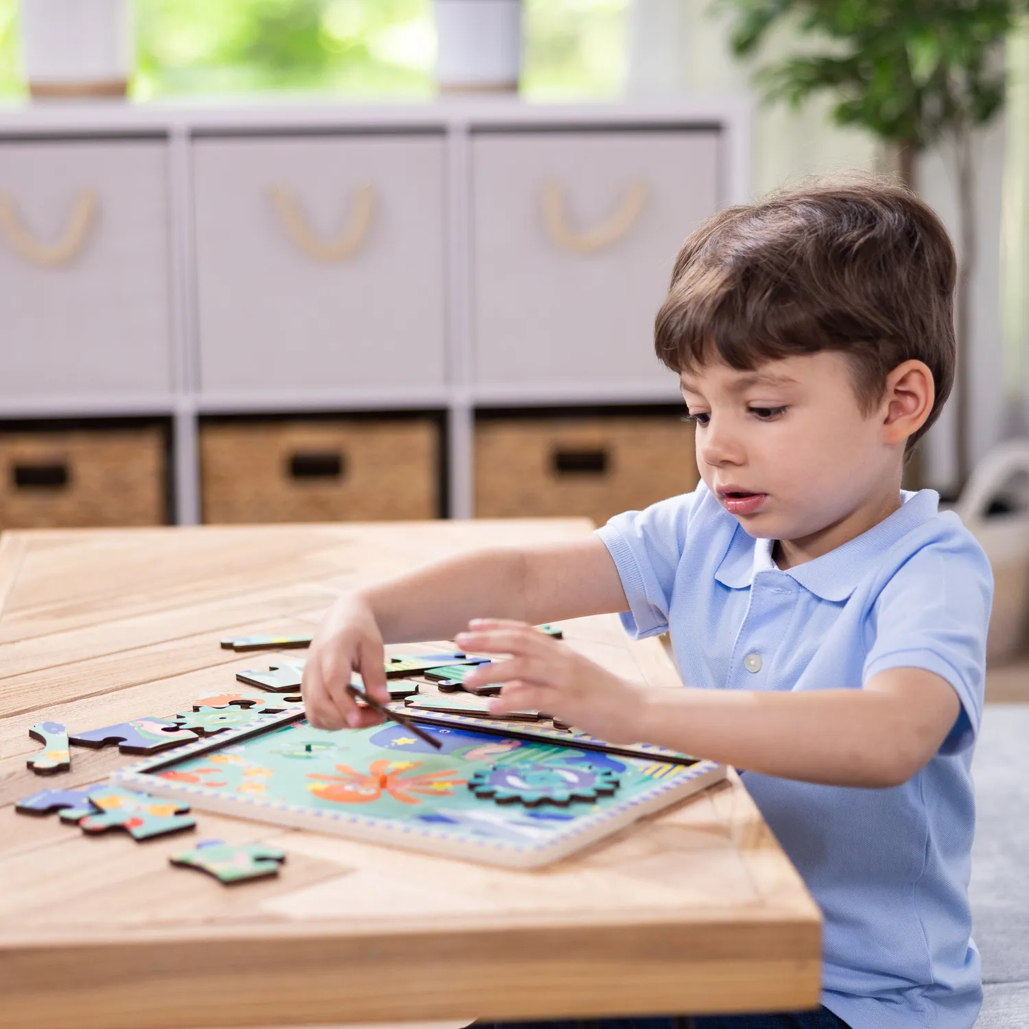 Melissa & Doug Underwater Gear houten puzzel 18 stukjes 3+