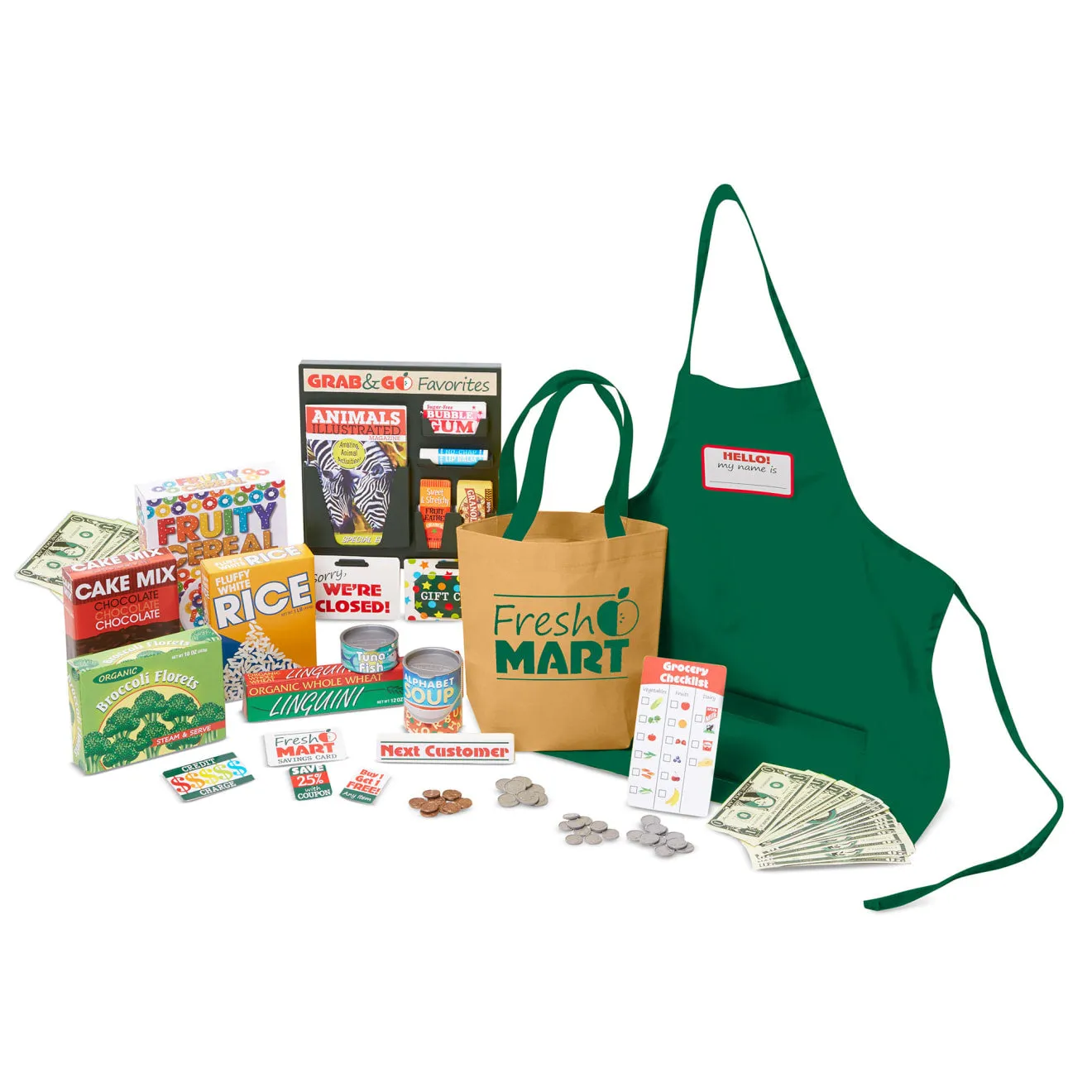 Melissa & Doug Fresh Mart Grocery Store Companion speelset 70-delig