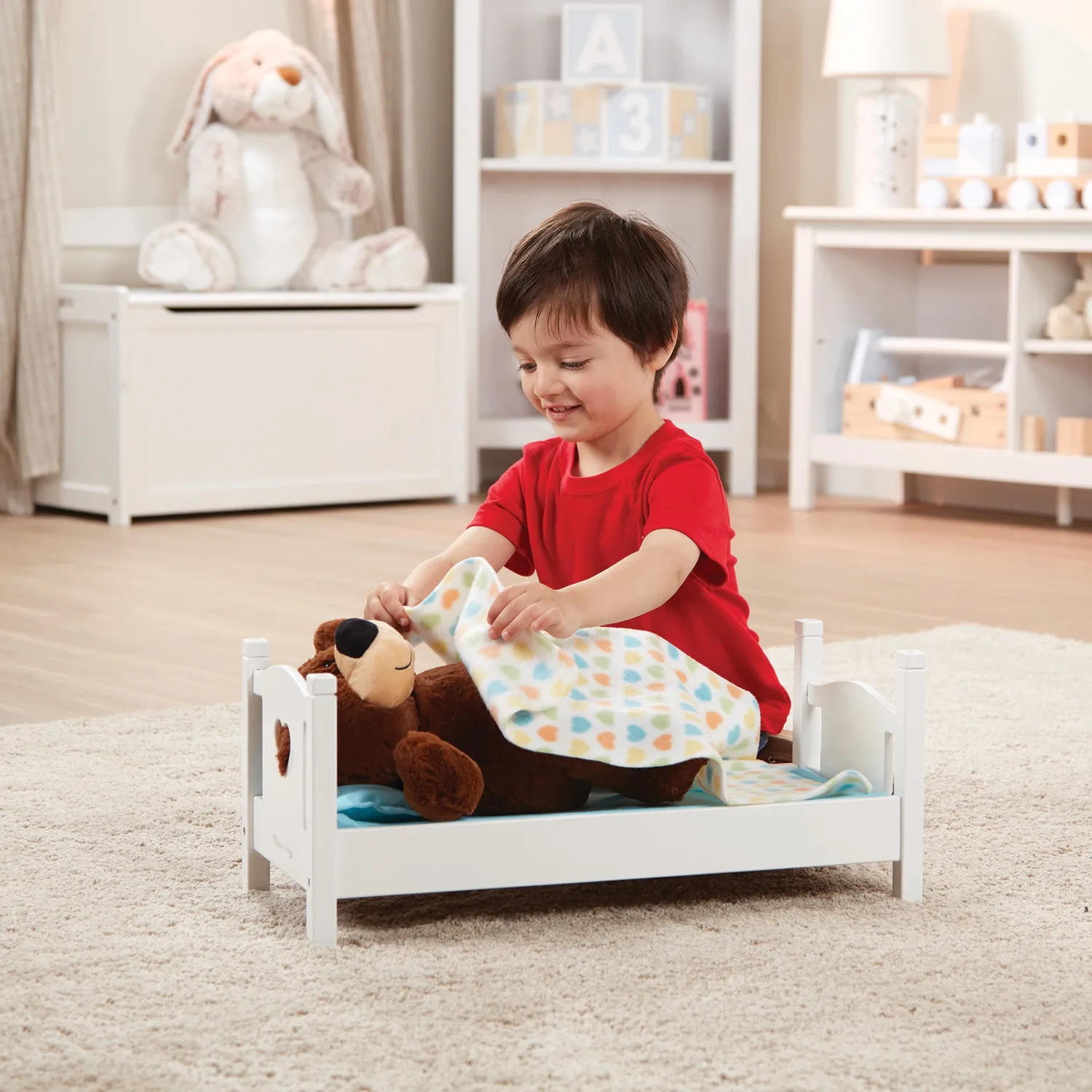 Melissa & Doug Mine to Love Play Bed poppenbed houten poppen tot 45cm