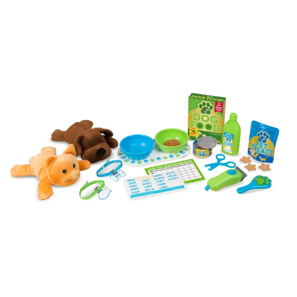 Melissa & Doug dierenverzorgingsset knuffel 24-delig