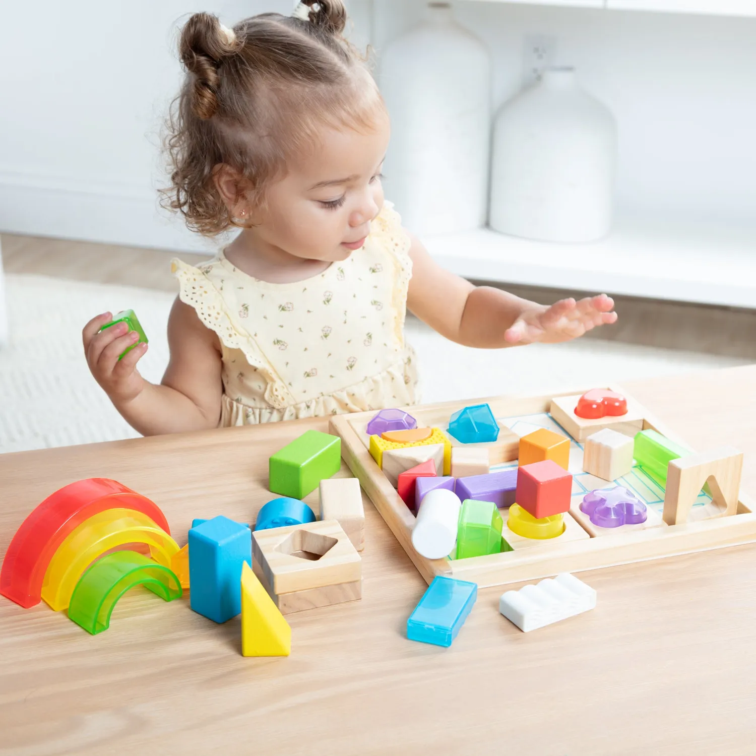 Melissa & Doug Sensory sensorische blokken houten kist 1+ jaar