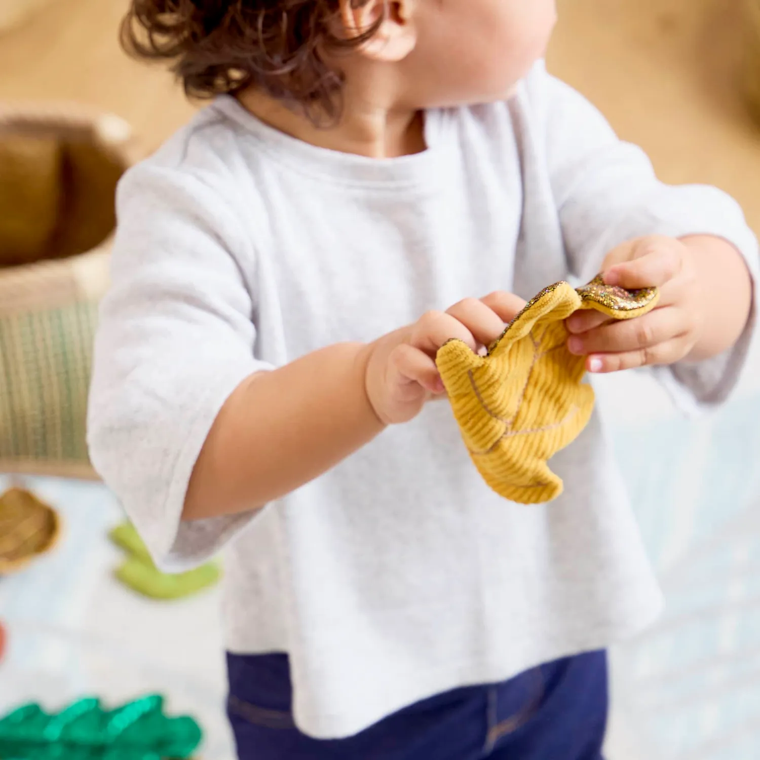 Guidecraft Crinkle Leaves sensorische blaadjes 30 stuks naturel