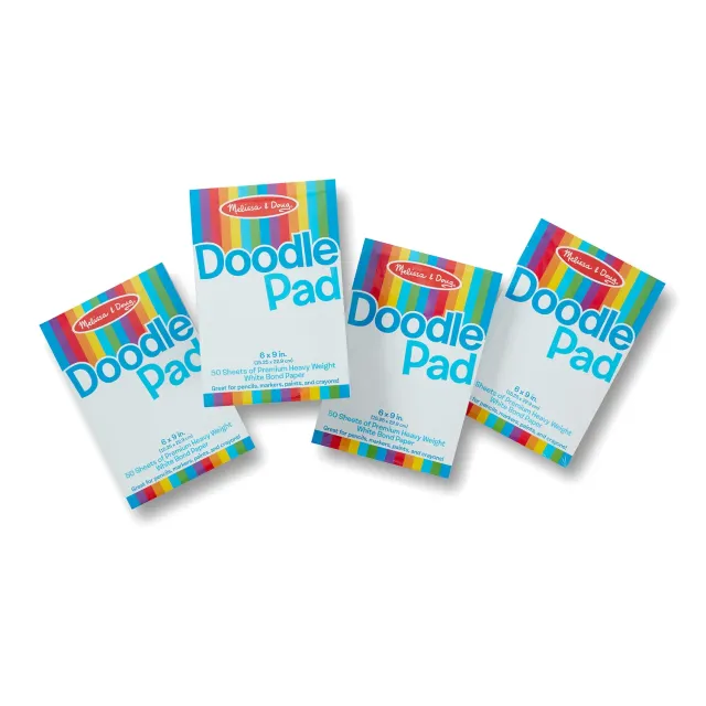 Melissa & Doug tekenpapier pad 4-pack 15x23 cm