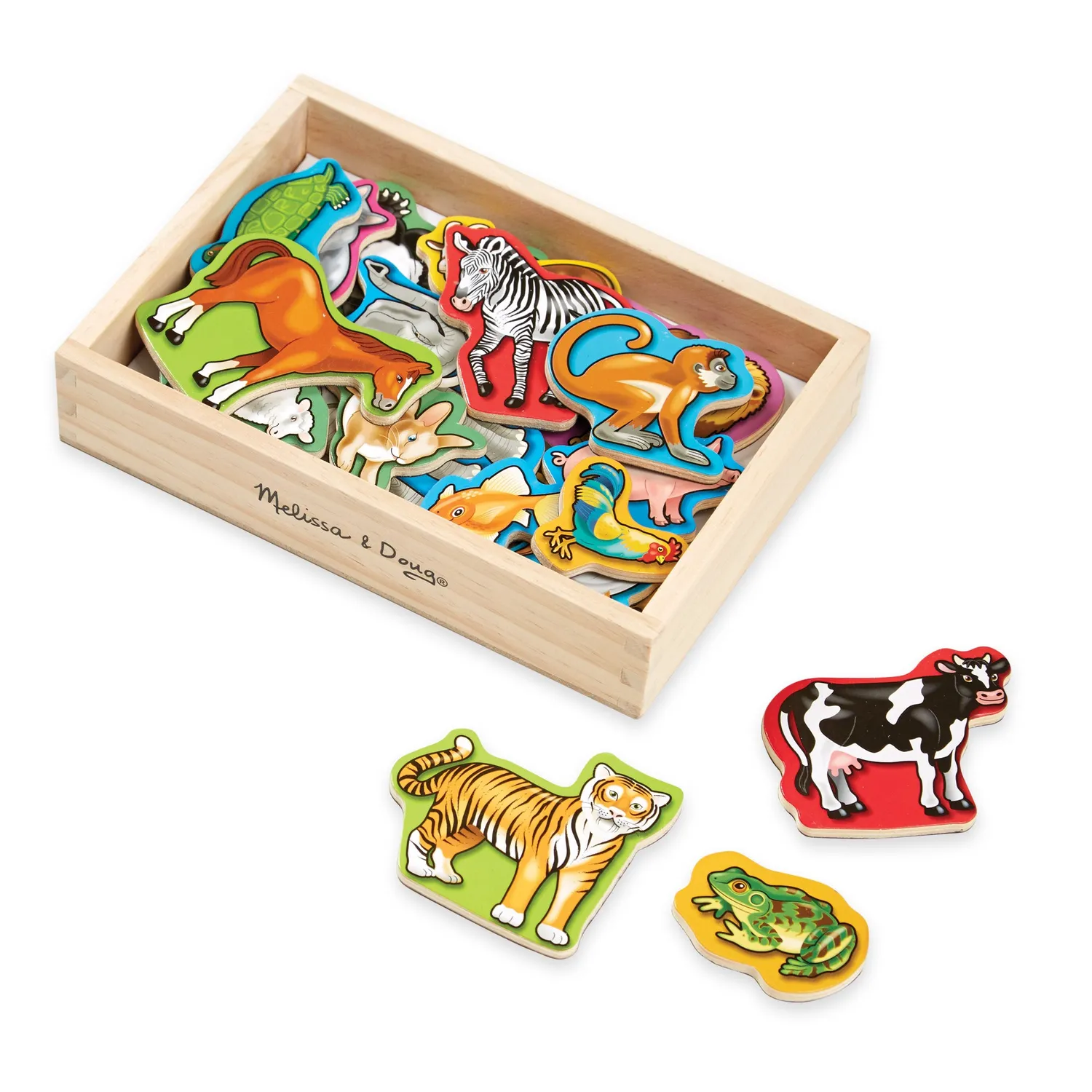 Melissa & Doug Houten Dierenmagneten 20 stuks
