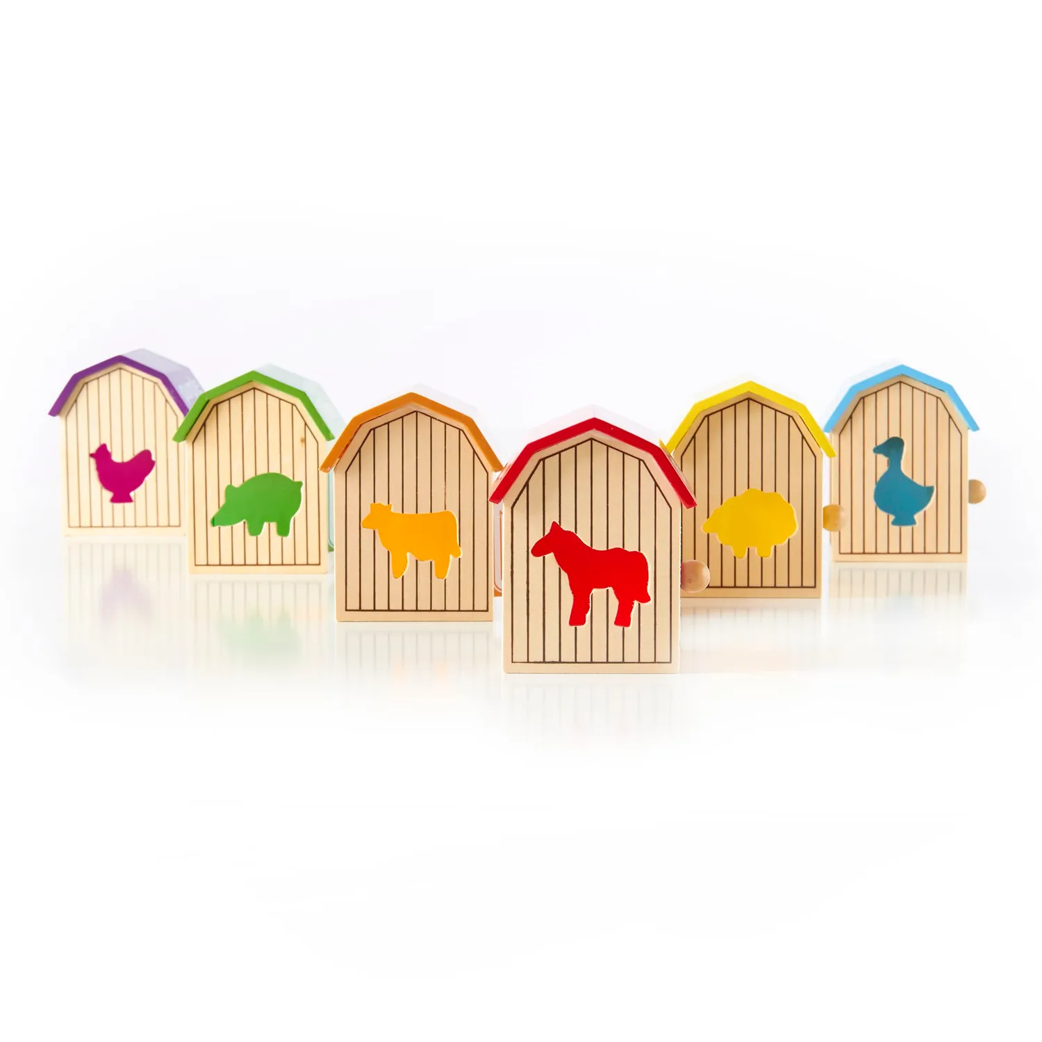 Guidecraft Barnyard Activity Boxes boerderijspel 28-delig sorteren
