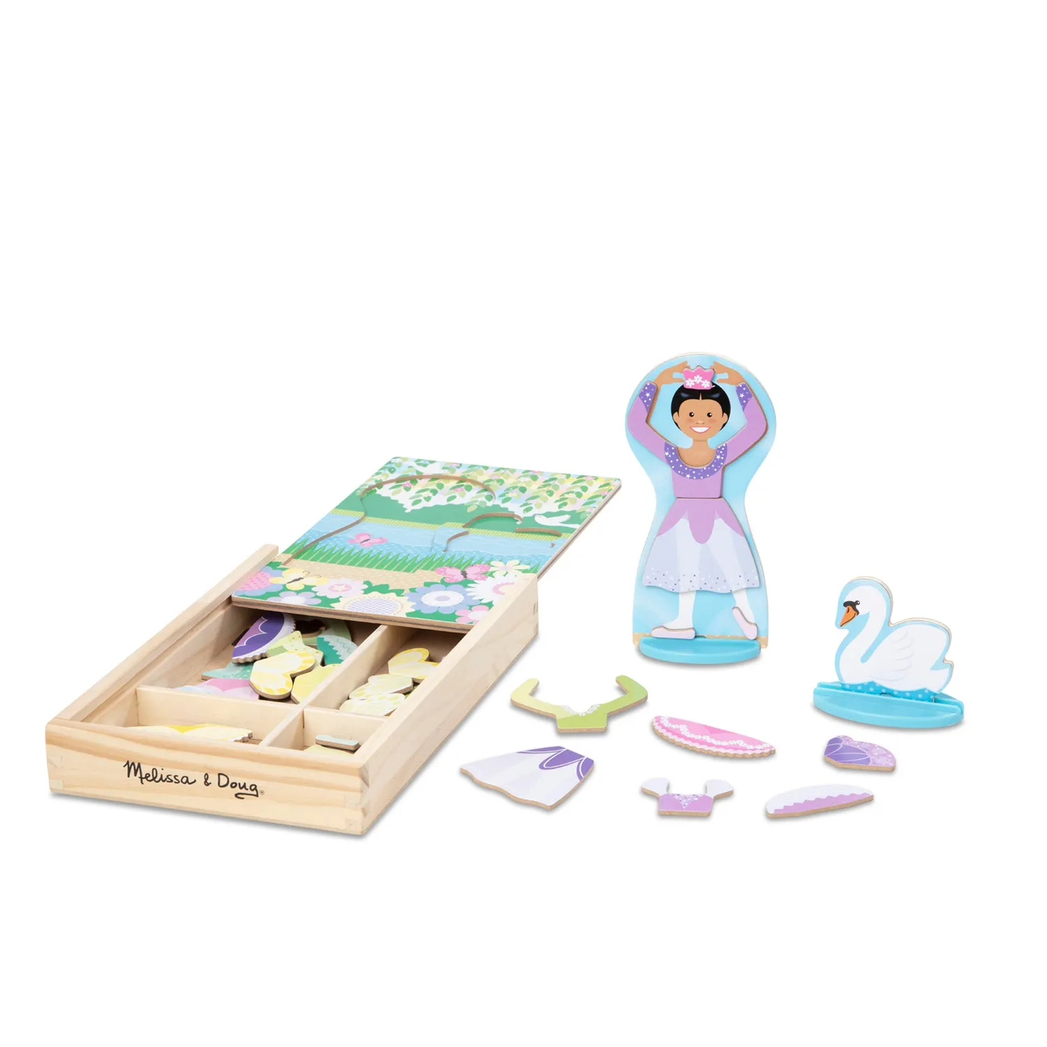 Melissa & Doug magneetspel ballerina fairy aankleedpop 52-delig