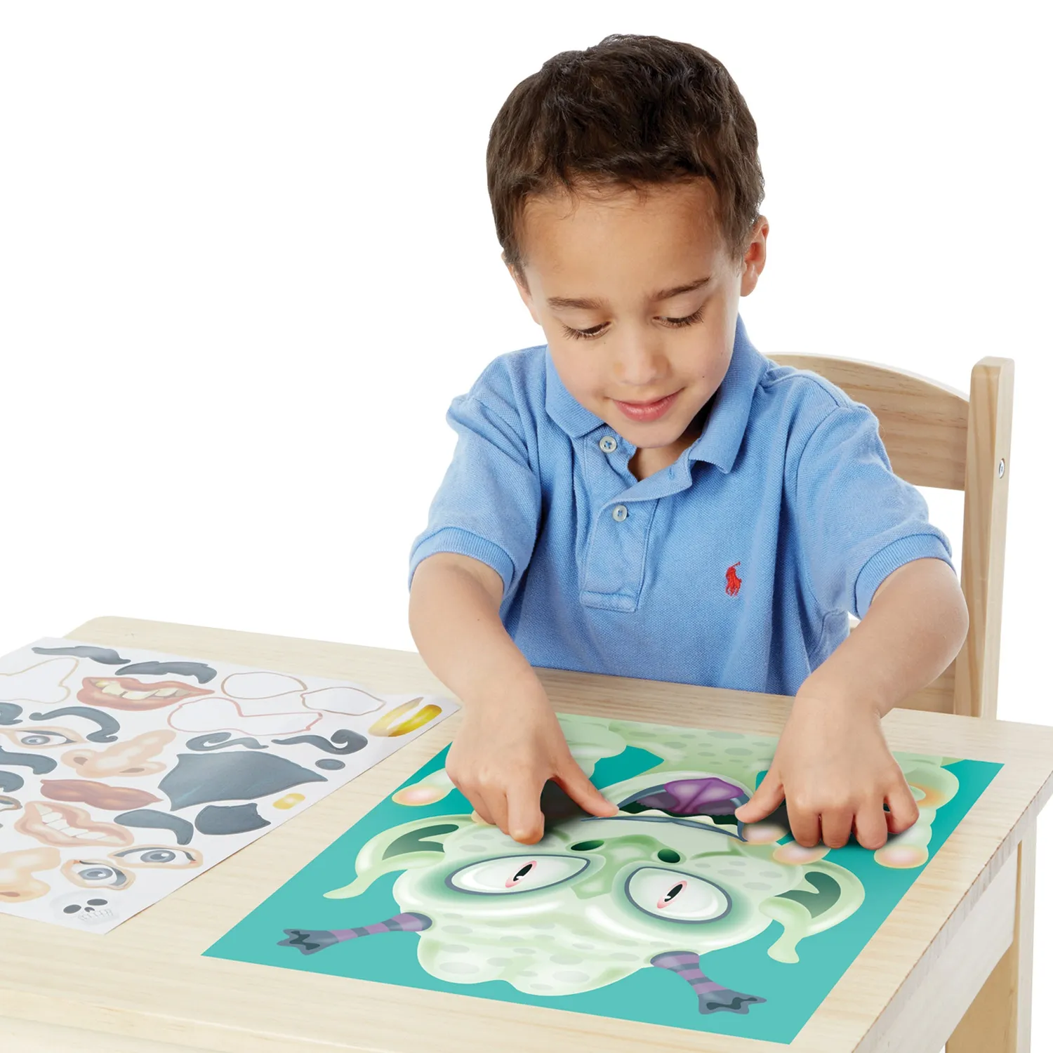 Melissa & Doug Make-a-Face stickerboek gekke gezichten
