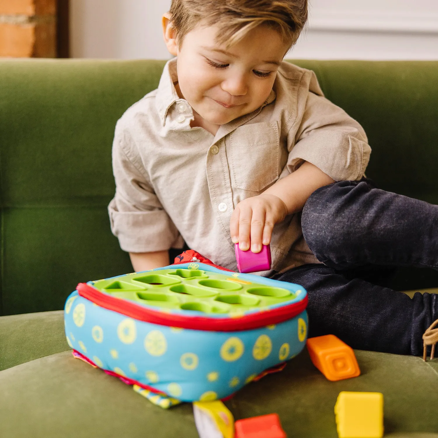 Melissa & Doug K's Kids Take-Along vormenstoof baby 9 vormen