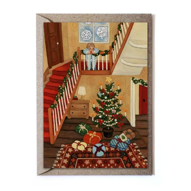 Ginger Fairy Christmas Day Kaart Naturel 14,8x10,5