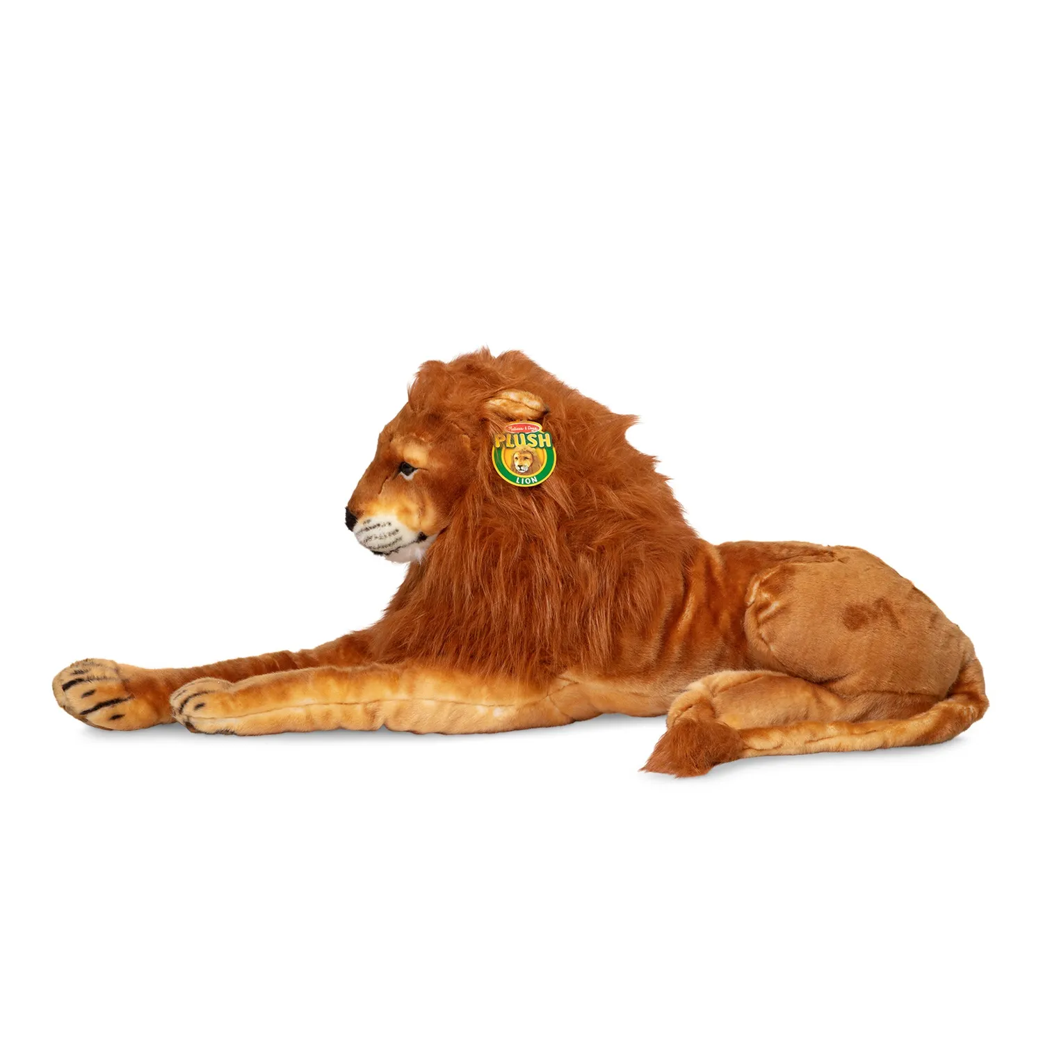 Melissa & Doug grote leeuw knuffel pluche levensecht 3-5 jaar