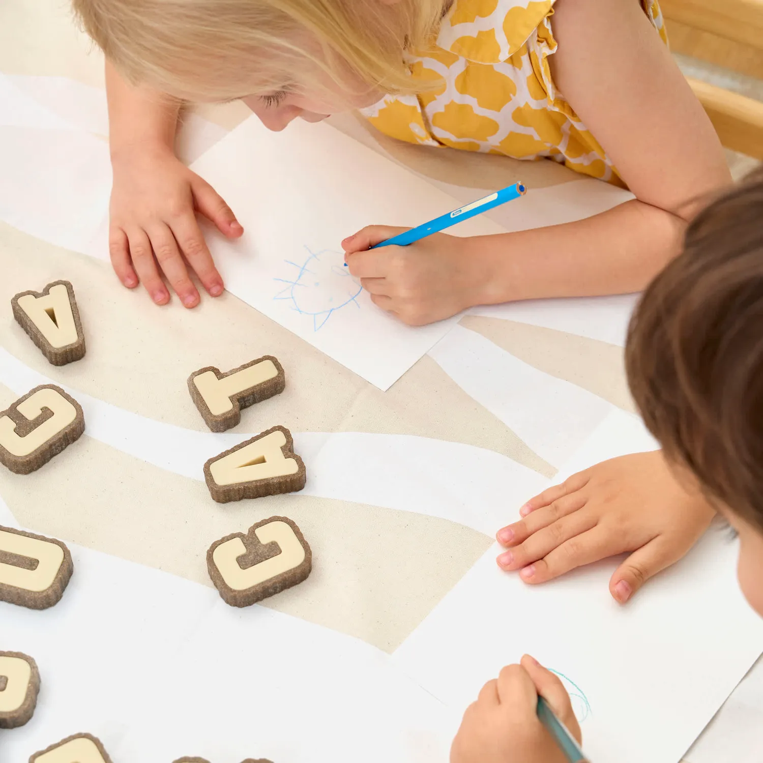 Guidecraft Tree Block Letters 36 stuks letterblokken