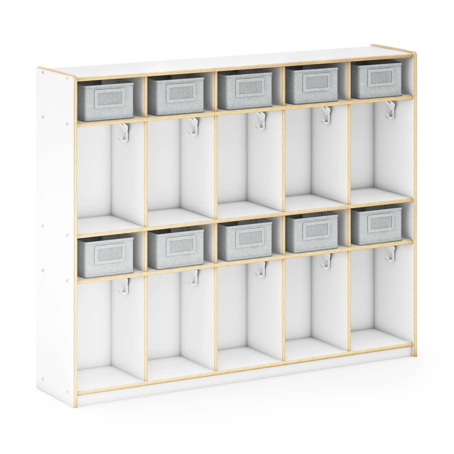 Guidecraft EdQ 10-Section Locker lockerkast naturel houten