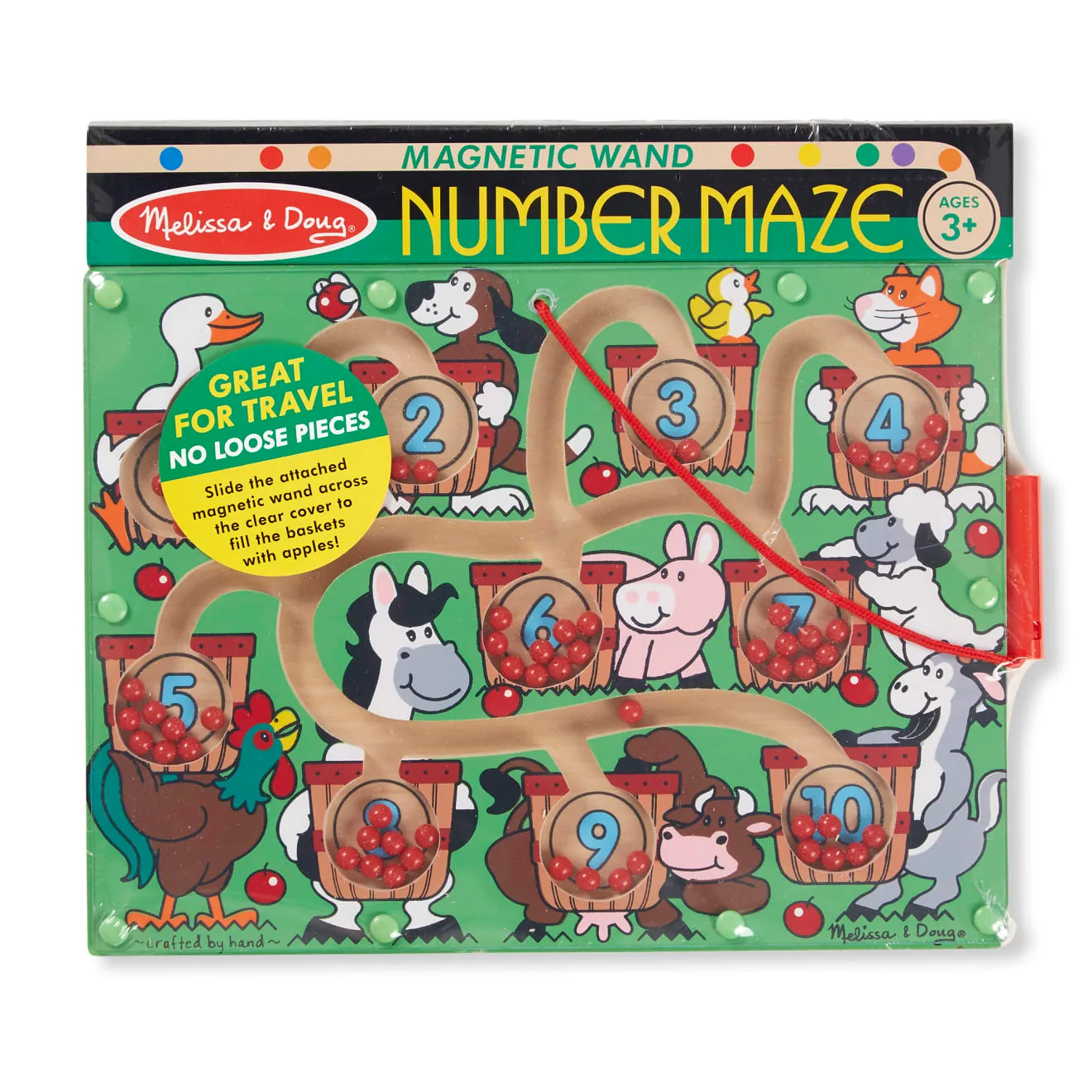 Melissa & Doug Magnetic Number Maze magnetisch spel tellen