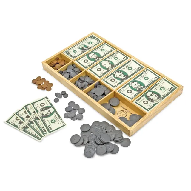 Melissa & Doug Classic speelgeld set winkeltje 50 stuks