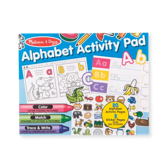 Melissa & Doug Alphabet Stickerboek Letters 250+ Stickers