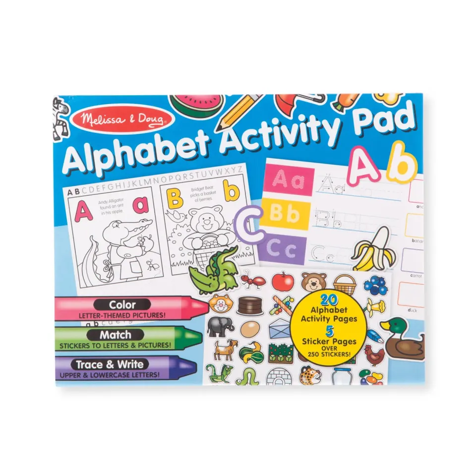 Melissa & Doug Alphabet Stickerboek Letters 250+ Stickers