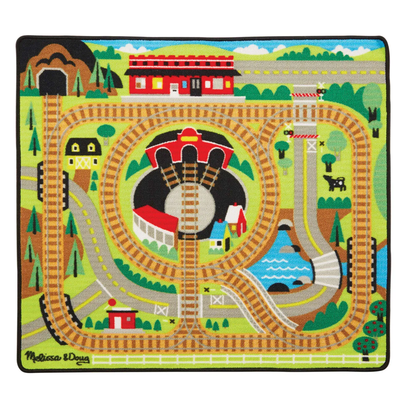 Melissa & Doug Round the Rails speelkleed trein 3 wagons