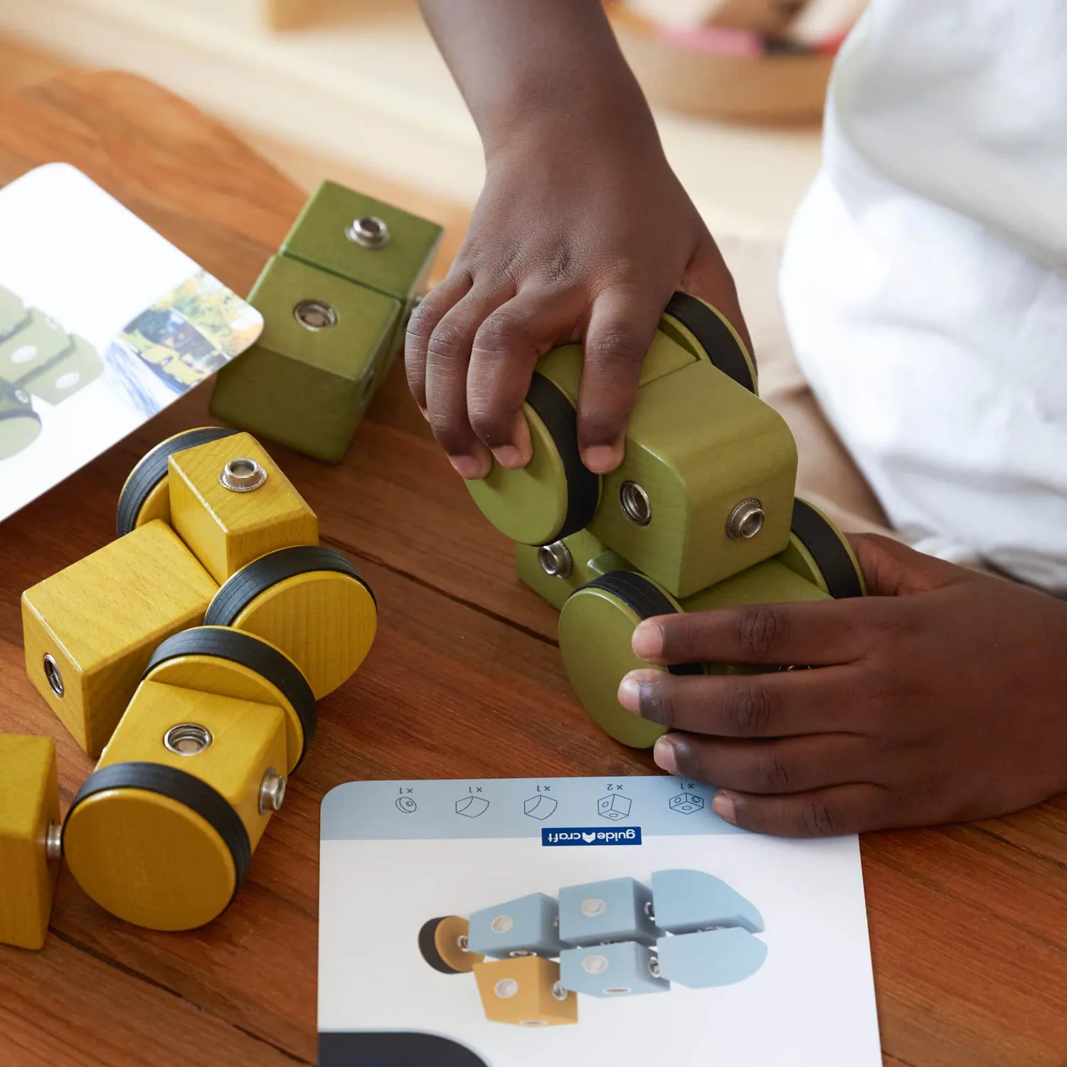 Guidecraft Snap Block Vehicles bouwblokken 32 delig voertuigen