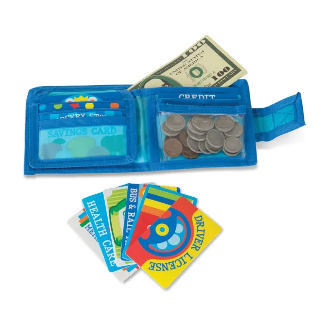 Melissa & Doug Pretend-to-Spend speelportemonnee 45-delig