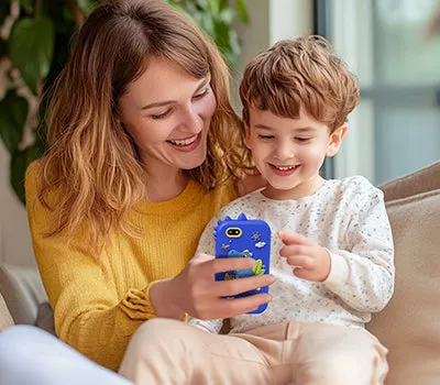 KOKODI Smart Phone speelgoedtelefoon blauw dino 4 inch