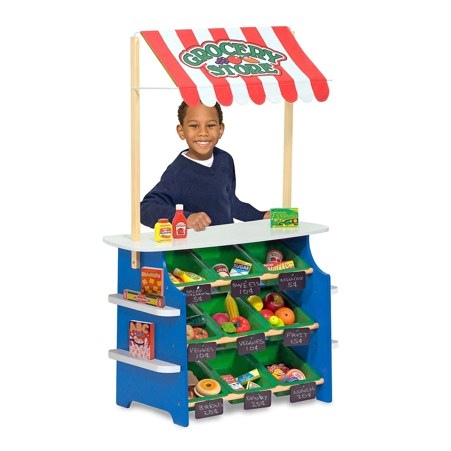 Melissa & Doug Grocery Store speelwinkel hout limonadekraam 3+ jaar