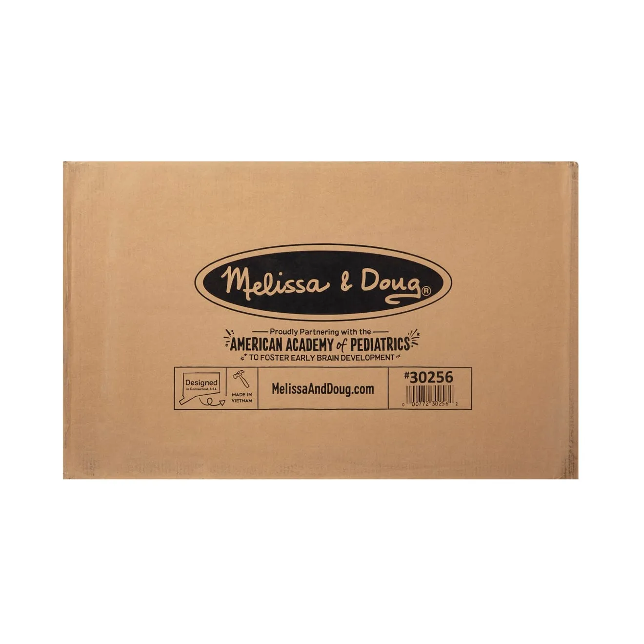 Melissa & Doug Wooden Toy Chest speelgoedkist grijs hout