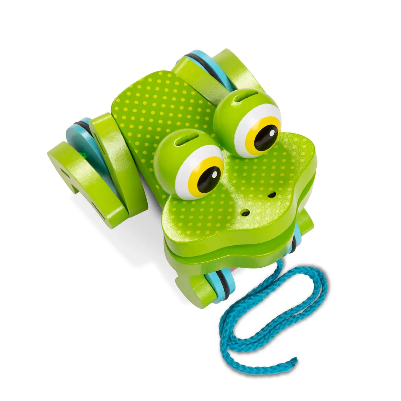 Melissa & Doug First Play Frolicking Frog trekspeeltje houten