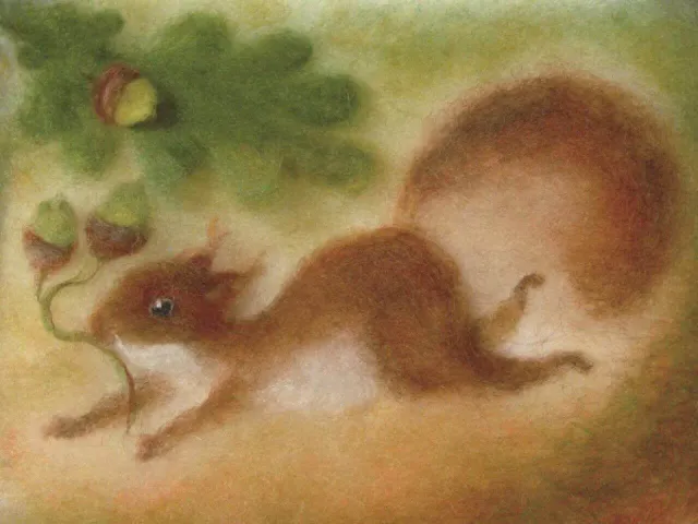 Ginger Fairy Franziska Sertori-Kopp Eekhoorn kaart 10x15