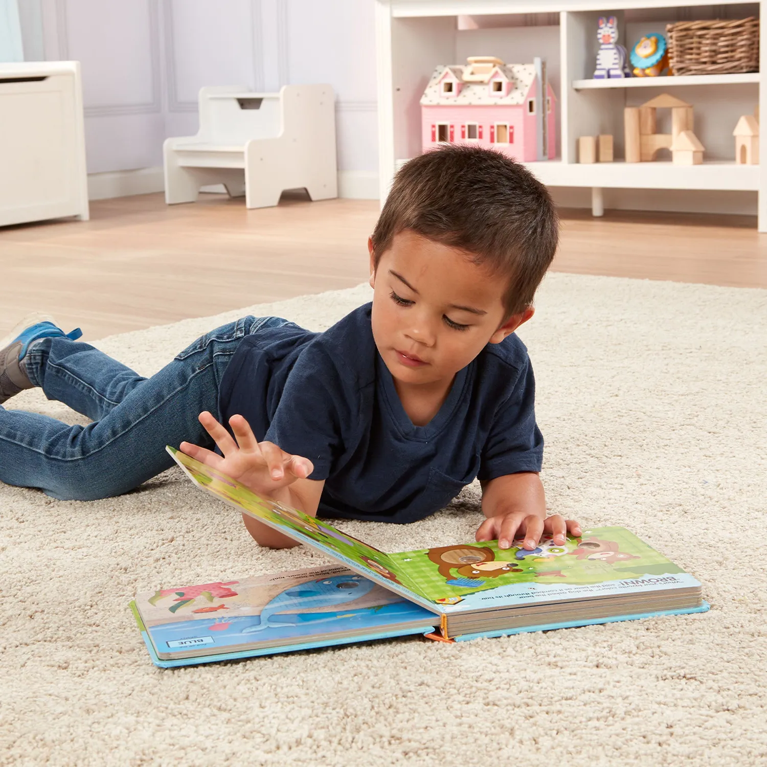 Melissa & Doug Poke-a-Dot Kleuren kartonboek pop